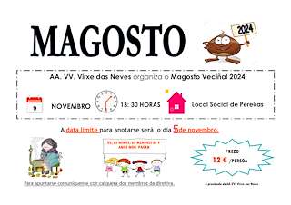 Fechas, información, programa, cartel, imágenes, mapa y ubicación de Magosto de Pereiras (2025)  en  Taboadela