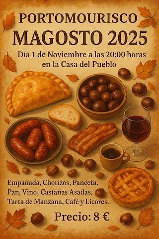Fechas, información, programa, cartel, imágenes, mapa y ubicación de Magosto de Portomourisco  en  Petín
