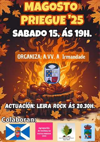 Fechas, información, programa, cartel, imágenes, mapa y ubicación de Magosto de Priegue  (2025)  en  Nigrán