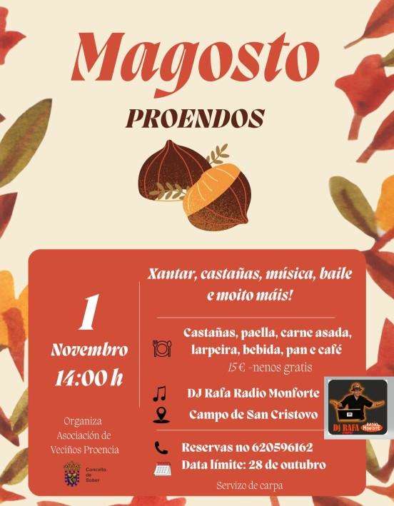 Magosto de Proendos en Sober