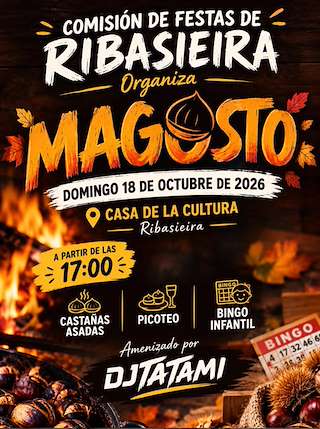 Fechas, información, programa, cartel, imágenes, mapa y ubicación de Magosto de Ribasieira  (2026)  en  O Porto do Son