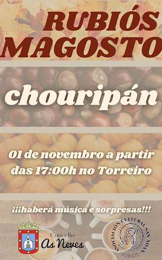 Fechas, información, programa, cartel, imágenes, mapa y ubicación de Magosto de Rubiós (2025)  en  As Neves