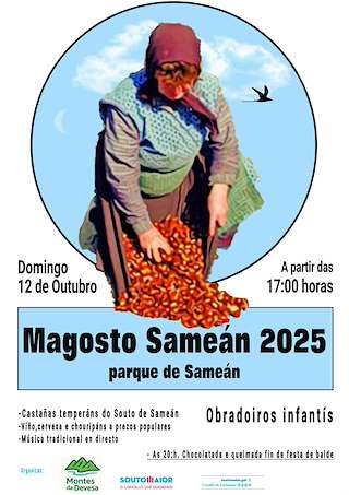Fechas, información, programa, cartel, imágenes, mapa y ubicación de Magosto de Sameán (2025)  en  Soutomaior