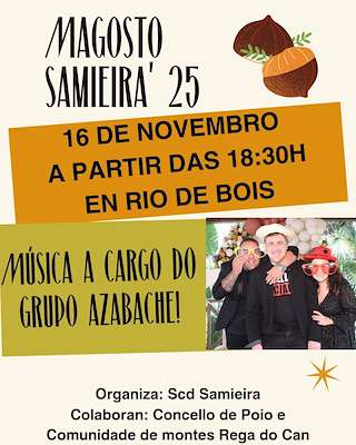 Fechas, información, programa, cartel, imágenes, mapa y ubicación de Magosto de Samieira  (2025)  en  Poio