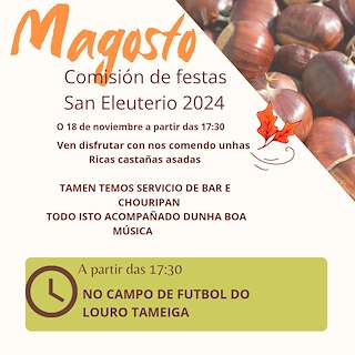 Fechas, información, programa, cartel, imágenes, mapa y ubicación de Magosto de San Eleuterio (2025)  en  Mos