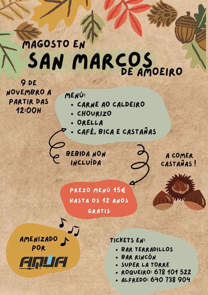 Magosto de San Marcos en Amoeiro