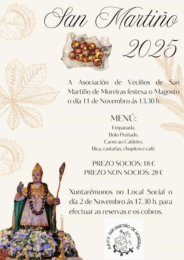 Magosto de San Martiño de Moreiras  (2025) en O Pereiro de Aguiar