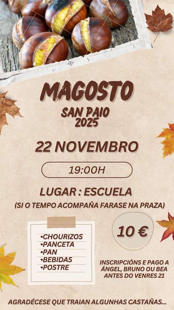 Magosto de San Paio de Arauxo en Lobios