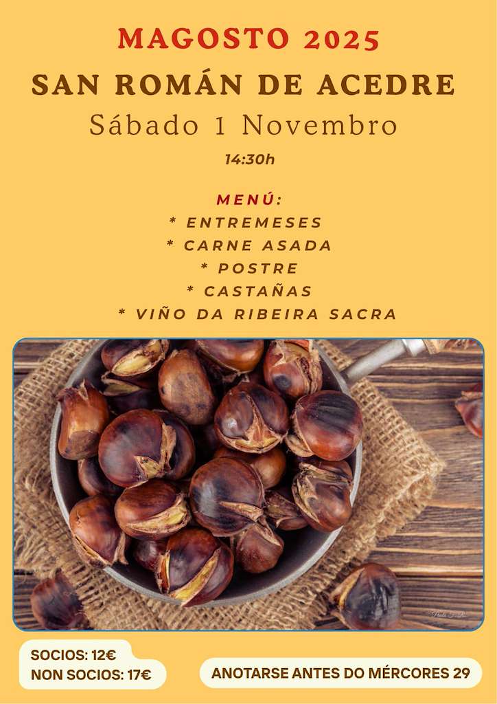 Magosto de San Román de Acedre en Pantón