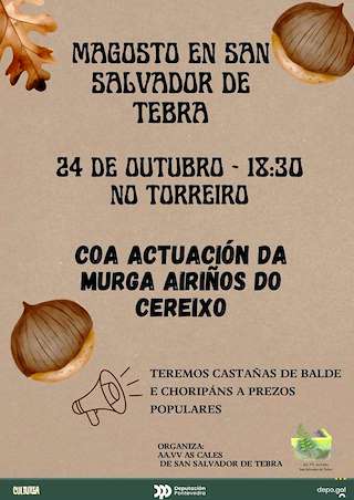 Fechas, información, programa, cartel, imágenes, mapa y ubicación de Magosto de San Salvador de Tebra (2026)  en  Tomiño