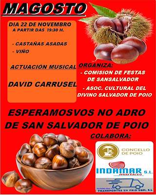 Fechas, información, programa, cartel, imágenes, mapa y ubicación de Magosto de San Salvador (2025)  en  Poio
