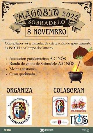 Fechas, información, programa, cartel, imágenes, mapa y ubicación de Magosto de Sobradelo (2025) en Vilagarcía de Arousa