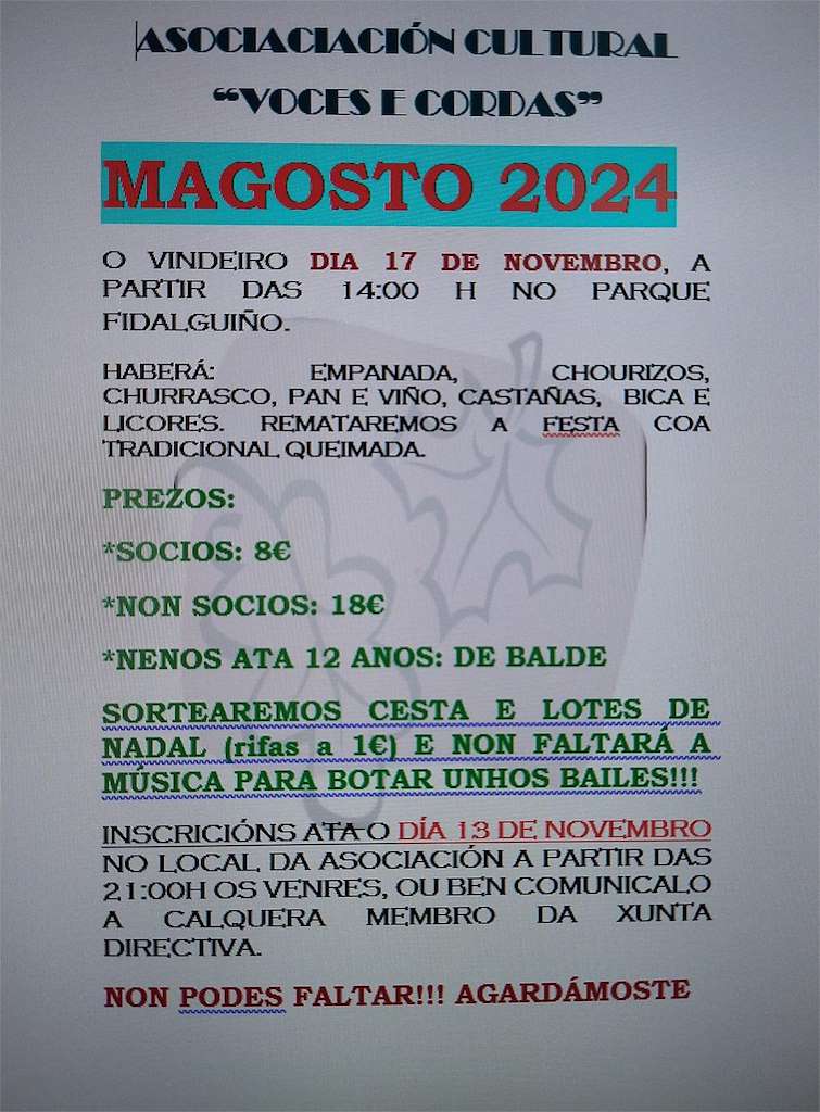 Magosto de Sobrado do Bispo en Barbadás