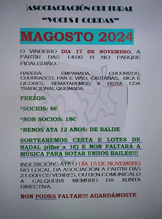 Fechas, información, programa, cartel, imágenes, mapa y ubicación de Magosto de Sobrado do Bispo  en  Barbadás