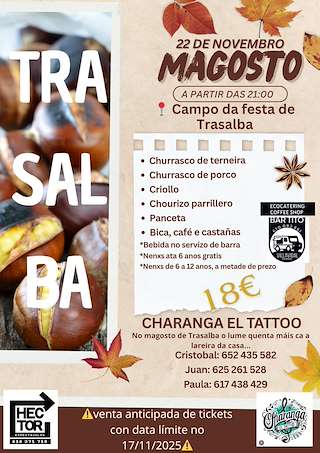 Fechas, información, programa, cartel, imágenes, mapa y ubicación de Magosto de Trasalba (2025) en Amoeiro