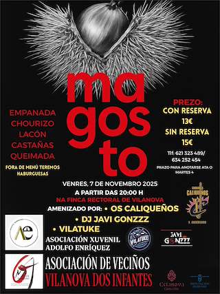 Fechas, información, programa, cartel, imágenes, mapa y ubicación de Magosto de Vilanova dos Infantes (2025)  en  Celanova