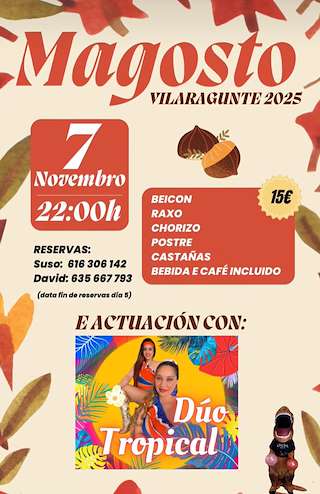 Fechas, información, programa, cartel, imágenes, mapa y ubicación de Magosto de Vilaragunte  (2025) en Paradela