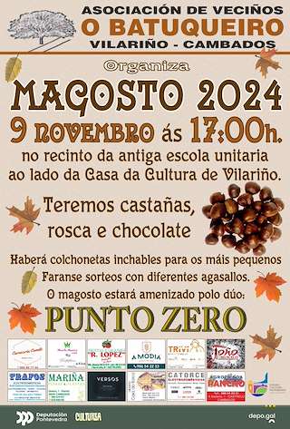 Fechas, información, programa, cartel, imágenes, mapa y ubicación de Magosto de Vilariño (2025)  en  Cambados