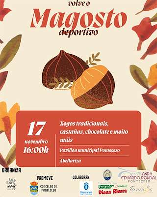Fechas, información, programa, cartel, imágenes, mapa y ubicación de Magosto Deportivo  en  Ponteceso