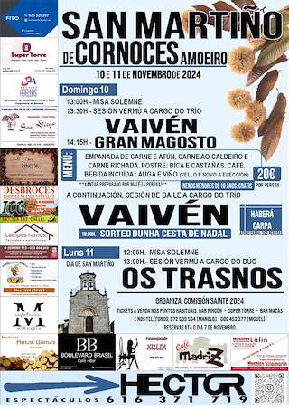 Fechas, información, programa, cartel, imágenes, mapa y ubicación de Magosto do San Martiño (2025)  en  Amoeiro