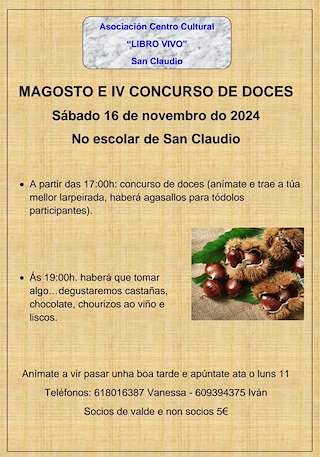 Fechas, información, programa, cartel, imágenes, mapa y ubicación de Magosto e IV Concurso de Doces  en  Ortigueira