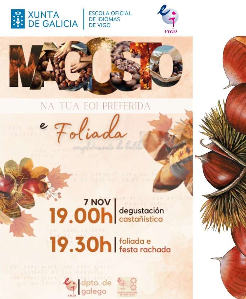 Magosto e Foliada da Escola de Idiomas en Vigo
