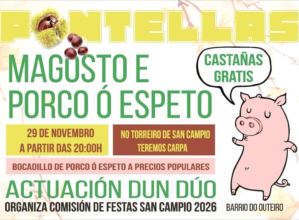 Magosto e Porco ó Espeto de Pontellas (2025) en O Porriño