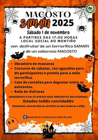 Fechas, información, programa, cartel, imágenes, mapa y ubicación de Magosto e Samaín de Imo (2025)  en  Dodro