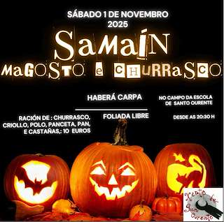 Fechas, información, programa, cartel, imágenes, mapa y ubicación de Magosto e Samaín de Santo Ourente (2025)  en  Outes