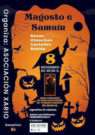 Fechas, información, programa, cartel, imágenes, mapa y ubicación de Magosto e Samaín de Xarío  (2025)  en  Miño