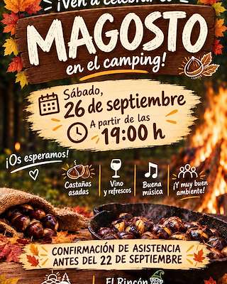 Fechas, información, programa, cartel, imágenes, mapa y ubicación de Magosto en el Camping (2026) en Vilanova de Arousa