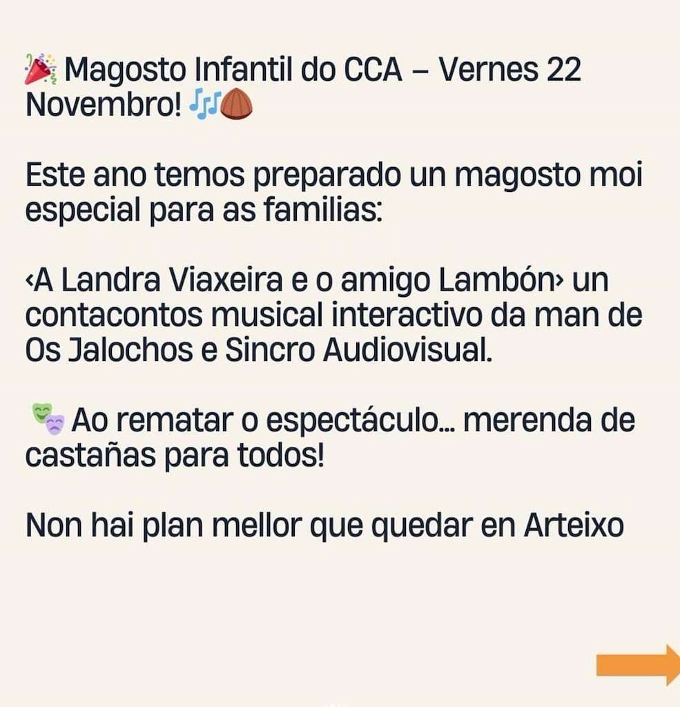 Magosto Infantil con Arteixo Centro Comercial