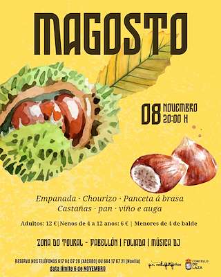 Fechas, información, programa, cartel, imágenes, mapa y ubicación de Magosto (2025) en Laza