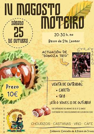 Fechas, información, programa, cartel, imágenes, mapa y ubicación de IV Magosto Moteiro (2025)  en  A Pobra de Trives