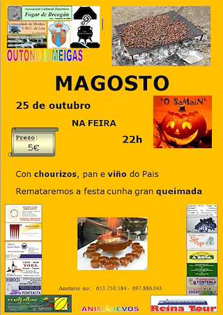 Fechas, información, programa, cartel, imágenes, mapa y ubicación de Magosto na Feira de Lira (2025)  en  Salvaterra do Miño