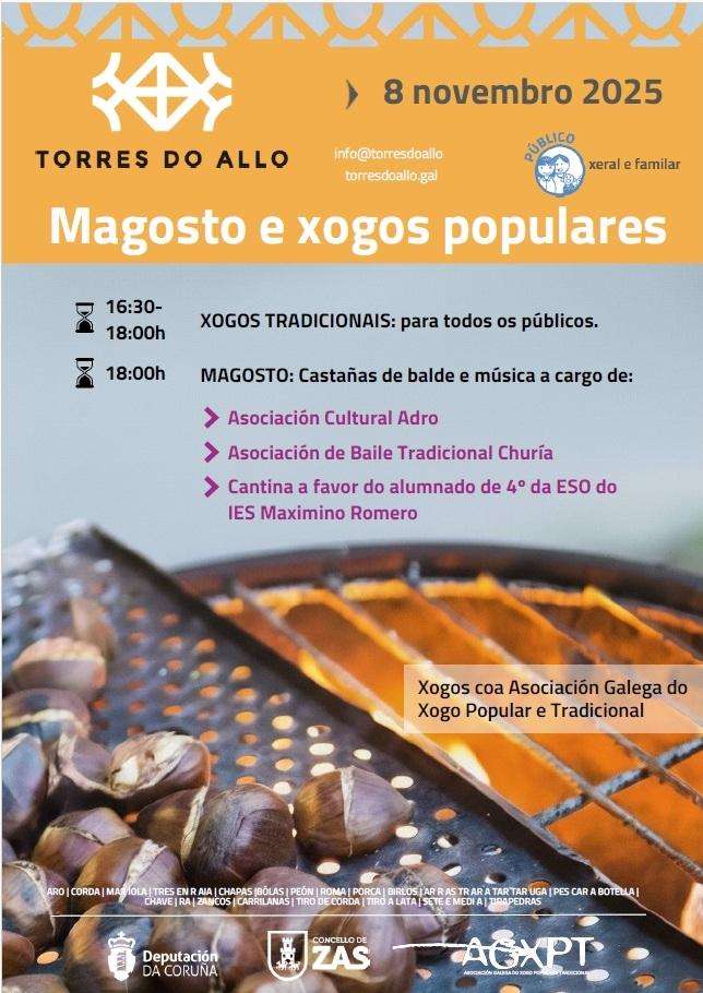 Magosto nas Torres do Allo  en Zas
