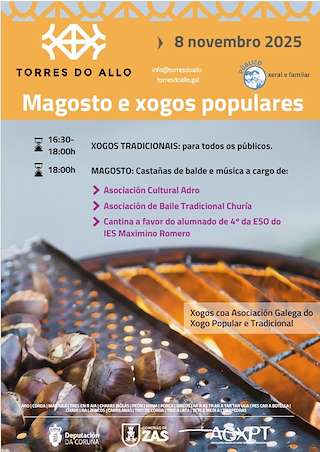 Fechas, información, programa, cartel, imágenes, mapa y ubicación de Magosto nas Torres do Allo  (2025)  en  Zas