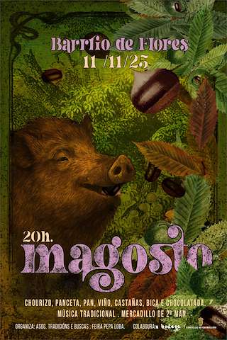 Fechas, información, programa, cartel, imágenes, mapa y ubicación de Magosto no Barrio das Flores (2025)  en  O Carballiño