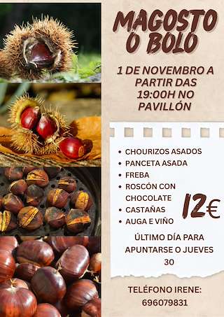 Fechas, información, programa, cartel, imágenes, mapa y ubicación de Magosto (2025)  en  O Bolo