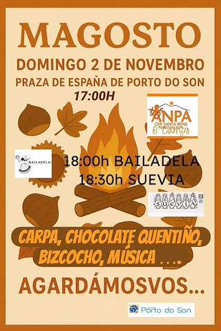 Fechas, información, programa, cartel, imágenes, mapa y ubicación de Magosto   en  O Porto do Son