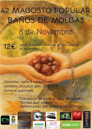 Fechas, información, programa, cartel, imágenes, mapa y ubicación de XLII Magosto Popular (2025) en Baños de Molgas
