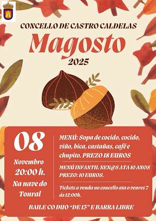 Fechas, información, programa, cartel, imágenes, mapa y ubicación de Magosto Popular (2025) en Castro Caldelas