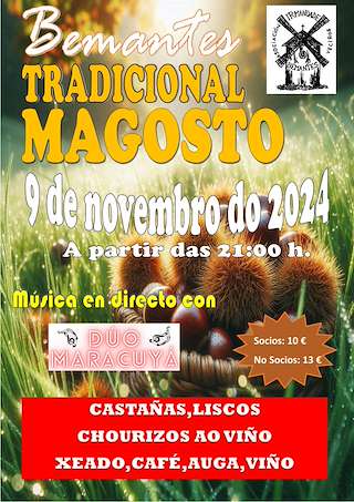 Fechas, información, programa, cartel, imágenes, mapa y ubicación de Magosto Popular de Bemantes (2025)  en  Miño