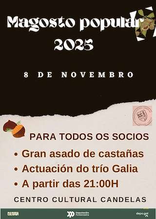 Fechas, información, programa, cartel, imágenes, mapa y ubicación de Magosto Popular de Lantaño (2025) en Portas