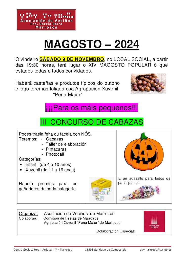 XIV Magosto Popular de Marrozos en Santiago de Compostela