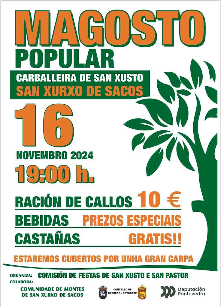 Magosto Popular de San Xurxo de Sacos en Cerdedo-Cotobade