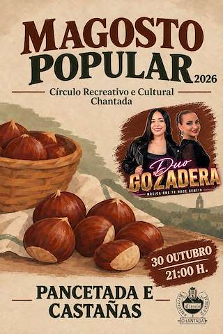 Fechas, información, programa, cartel, imágenes, mapa y ubicación de Magosto Popular del Círculo Recreativo e Cultural (2026)  en  Chantada