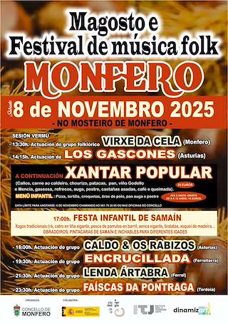 Fechas, información, programa, cartel, imágenes, mapa y ubicación de Magosto Popular e Festival de Música Folk (2025) en Monfero