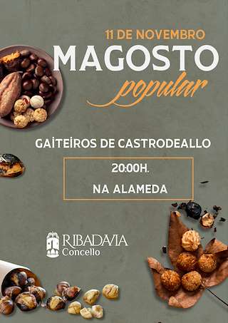 Fechas, información, programa, cartel, imágenes, mapa y ubicación de Magosto Popular (2025)  en  Ribadavia