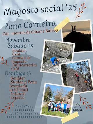 Fechas, información, programa, cartel, imágenes, mapa y ubicación de Magosto Social de Pena Corneira (2025)  en  Leiro